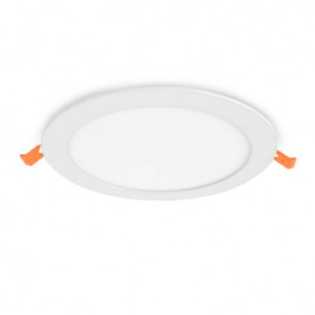 Spot plat blanc - Plafonnier LED 18W Ø 225mm - 4000K avec alimentation