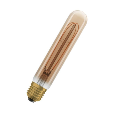 Ampoule LED Tube Vintage Osram - E27 - 4,8W - Verre doré - Dimmable