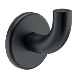Patère virgule Delabie - Modèle court - Noir mat