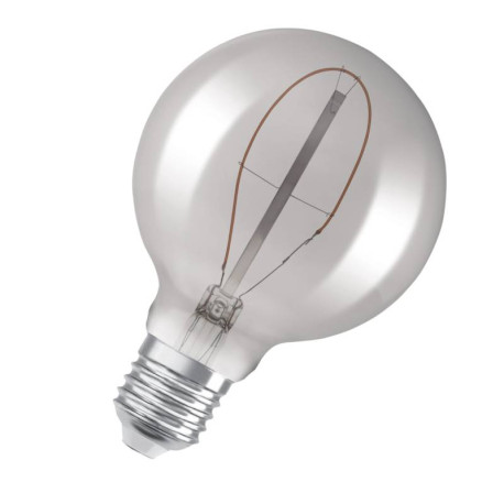 Ampoule LED 1906 Vintage CLG10 Osram - Ø95mm - E27 - 3,4W - Verre fumé - Dimmable