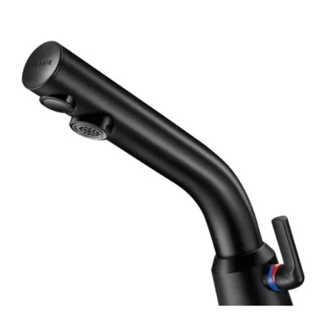 Robinet automatique BLACK BINOPTIC MIX Delabie - M3/8" - A piles - Noir mat