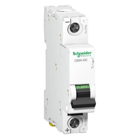 Disjoncteur miniature 5A Acti9 C60H-DC Schneider Electric - 1P - 6kA/250V - Courbe C