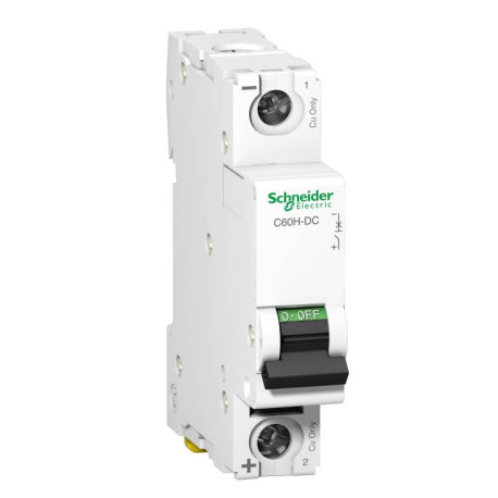 Disjoncteur miniature 30A Acti9 C60H-DC Schneider Electric - 1P - 6kA/250V - Courbe C
