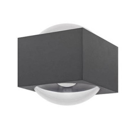 Applique carrée Up&Down KOS 2 S Indigo - 2x6W - 3000K - IP65 - Anthracite