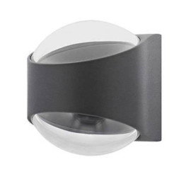 Applique ronde Up&Down KOS 2 S Indigo - 2x6W - 3000K - IP65 - Anthracite