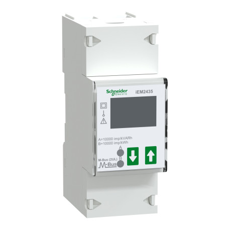 Compteur d'énergie mono Acti9 iEM-2435 Schneider Electric - 230V - 100A - Mbus - MID