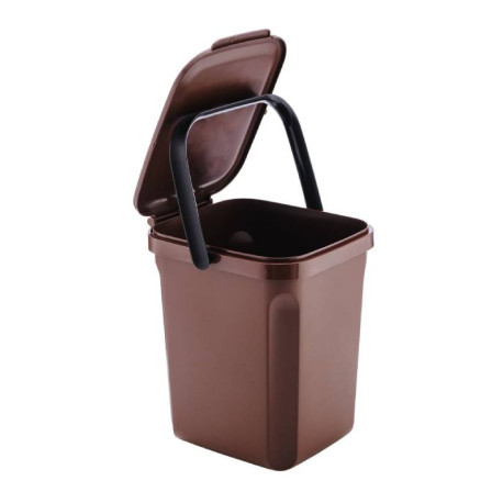 Poubelle pour déchets organiques JVD - 10L - Avec poignée