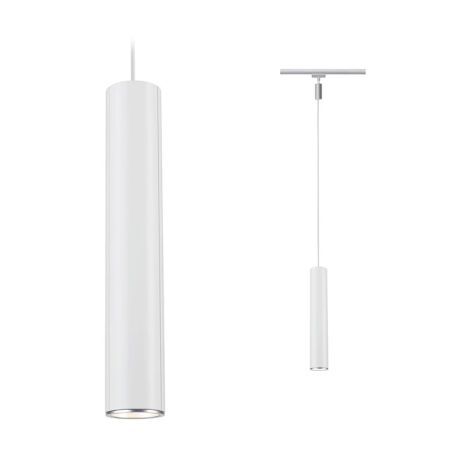 Suspension Catalejo URail Paulmann - GU10 - 10W - Dimmable - Chrome/Blanc
