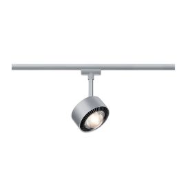 Spot LED Aldan sur rail Urail Paulmann - 8W - 2 700K - Chrome mat, Noir