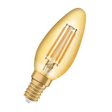 Ampoule LED filament vintage bougie Gold Osram - E14 - 4W - 410lm