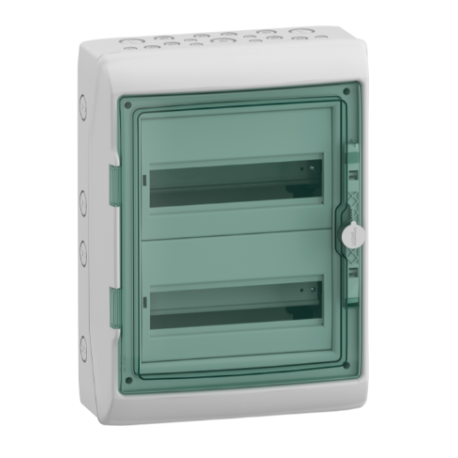 Coffret pour appareillage modulaire Mureva Schneider Electric - 2 rangées - 12 modules - IP65 - En saillie