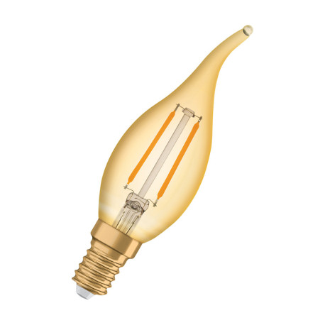 Ampoule LED filament vintage bougie Gold Osram - E14 - 1,5W - 120lm