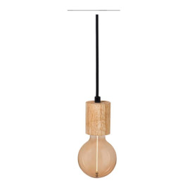 Suspension Vintage 1906 PenduLum Cylinder Ledvance - E27 - Bois