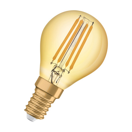 Ampoule LED filament vintage mini boule Gold Osram - E14 - 4W - 410lm