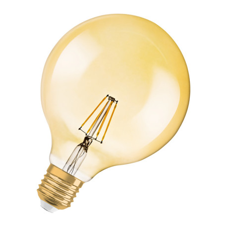 Ampoule LED filament vintage Globe Gold Osram - E27 - 6.5W - 720lm