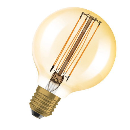 Ampoule LED filament vintage Globe D80 Gold Osram - Dim - E27 - 8,8W - 806lm