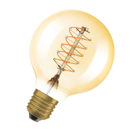 Ampoule LED filament vintage Globe D125 Gold Osram - Dim - E27 - 7W - 600lm