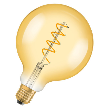 Ampoule LED filament vintage Globe D125 Gold Osram - DIM - E27 - 4W - 300lm