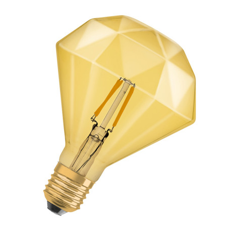 Ampoule LED filament Diamond40 Gold Osram - E27 - 4W - 470lm - 2400K