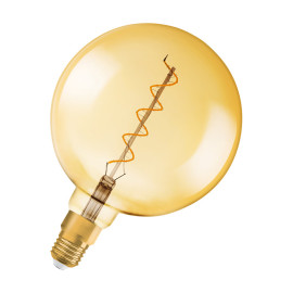 Ampoule LED filament D200 globe Gold Osram - E27 - 4W - 300lm - 2000K