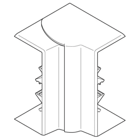 Angle intérieur variable 80a120-Pour goulotte Logix45,Universel 100x50mm-Blanc