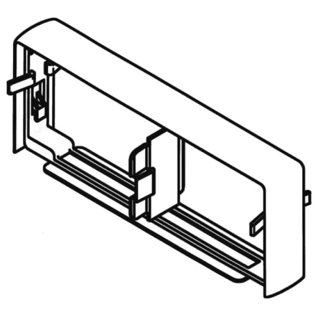 Joint de fond - Logix 45 et Universelle 100x50mm - PVC Blanc Artic