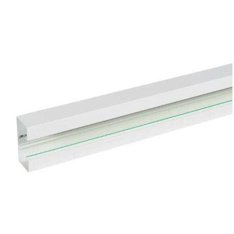 Goulotte Logix 45 100x50mm 1 compartiment 2m Livré sans couvercle - PVC Blanc Artic