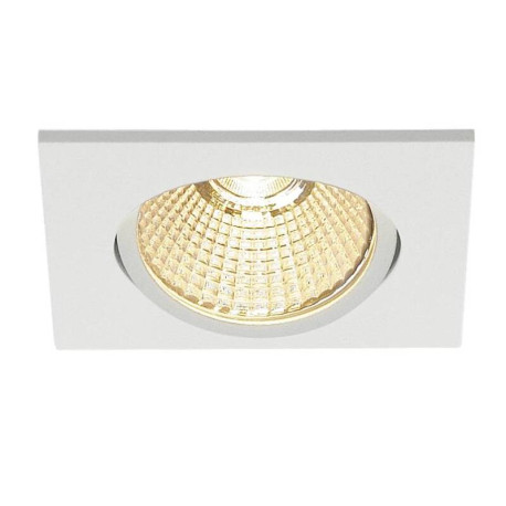 Spot LED encastré carré NEW TRIA 68 SLV Declic - 11W - 3000K - 890Lm - Blanc - Dimmable