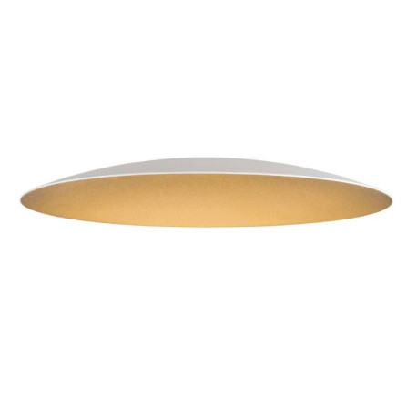 Abat-jour rond LALU ELYPSE 33 SLV - Ø 330mm - H 35mm - Acier - Blanc et Or