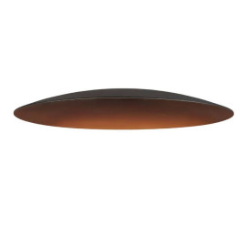 Abat-jour rond LALU ELYPSE 33 SLV - Ø 330mm - H 35mm - Acier - Noir et Bronze