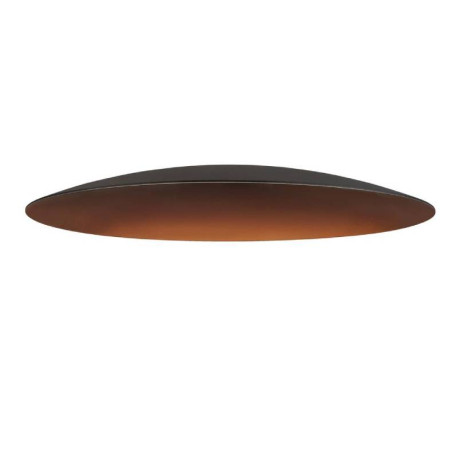 Abat-jour rond LALU ELYPSE 33 SLV - Ø 330mm - H 35mm - Acier - Noir et Bronze