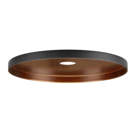 Abat-jour rond LALU PLATE 22 SLV - Ø 220mm - H 15mm - Acier - Noir et Bronze