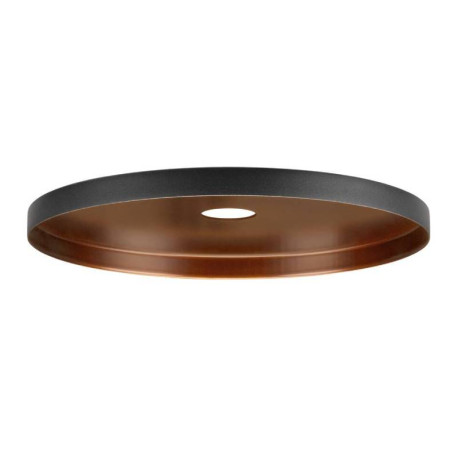 Abat-jour rond LALU PLATE 22 SLV - Ø 220mm - H 15mm - Acier - Noir et Bronze
