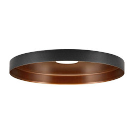 Abat-jour rond LALU PLATE 15 SLV - Ø 150mm - H 15mm - Acier - Noir et Bronze