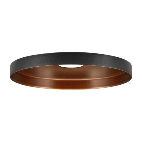 Abat-jour rond LALU PLATE 15 SLV - Ø 150mm - H 15mm - Acier - Noir et Bronze
