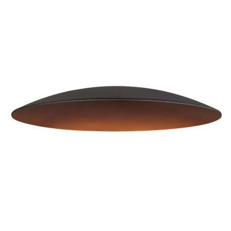 Abat-jour rond LALU ELYPSE 22 SLV - Ø 220mm - H 28mm - Acier - Noir et bronze