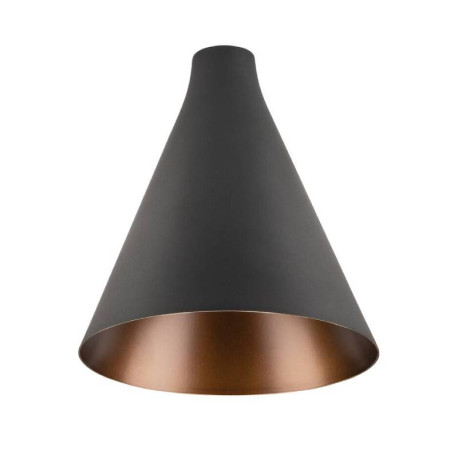 Abat-jour LALU CONE 15 SLV - Ø 152mm - H 170mm - Acier - Noir et Bronze