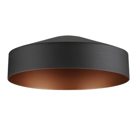 Abat-jour LALU TETRA 14 SLV - Ø 140mm - H 49mm - Acier - Noir et Bronze