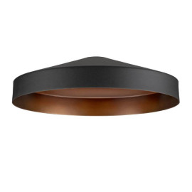 Abat-jour LALU TETRA 24 SLV - Ø 240mm - H 67mm - Acier - Noir et Bronze