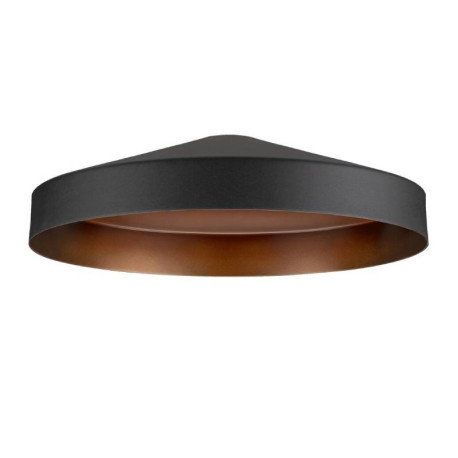 Abat-jour LALU TETRA 24 SLV - Ø 240mm - H 67mm - Acier - Noir et Bronze