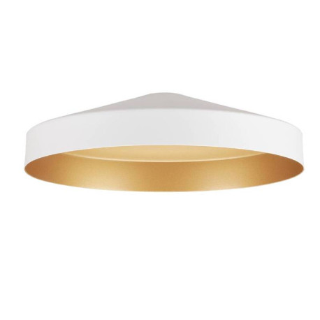 Abat-jour LALU TETRA 24 SLV - Ø 240mm - H 67mm - Acier - Blanc et Or