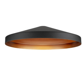 Abat-jour LALU TETRA 36 SLV - Ø 360mm - H 89mm - Acier - Noir et Bronze