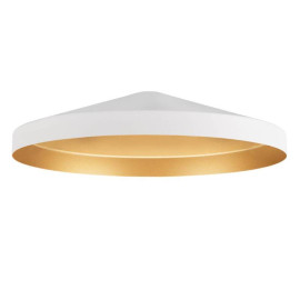 Abat-jour LALU TETRA 36 SLV - Ø 360mm - H 89mm - Acier - Blanc et Or