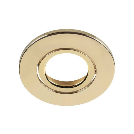 Collerette ronde pour Universal Downlight SLV - Simple - Orientable - Ø88mm - PC - Or brillant