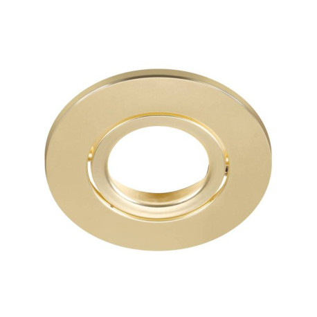 Collerette ronde pour Universal Downlight SLV - Simple - Orientable - Ø88mm - PC - Or mat