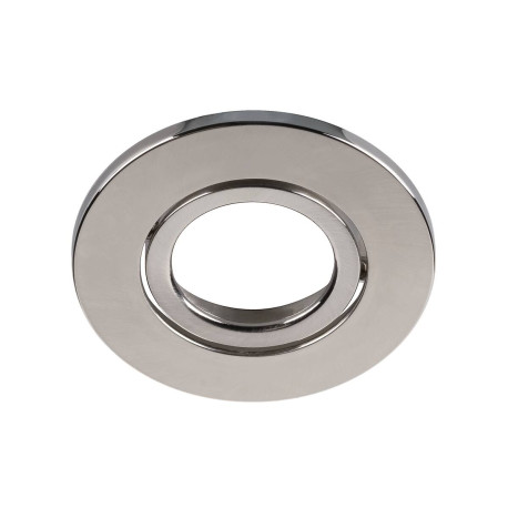 Collerette ronde pour Universal Downlight SLV - Simple - Orientable - Ø88mm - PC - Alu brossé