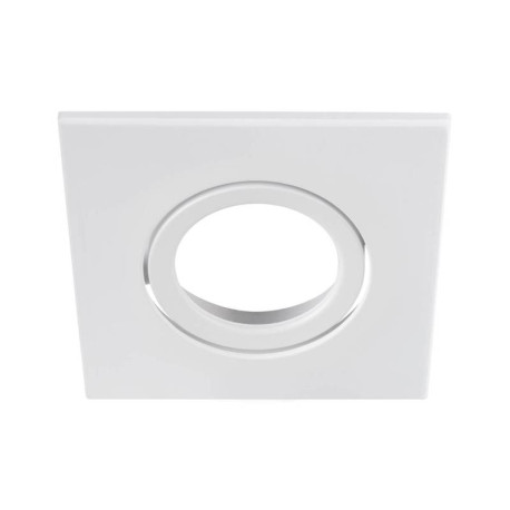 Collerette carrée pour Universal Downlight SLV - Simple - Orientable - 88x88mm - PC - Blanc