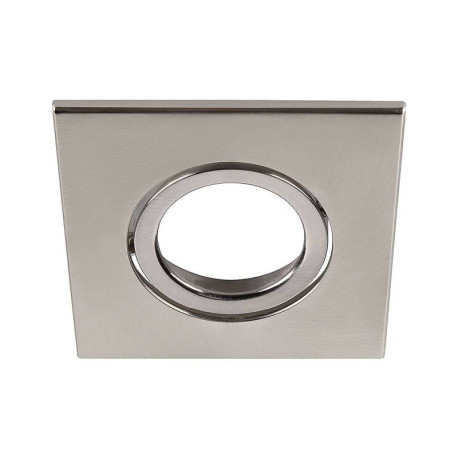 Collerette carrée pour Universal Downlight SLV - Simple - Orientable - 88x88mm - PC - Alu brossé