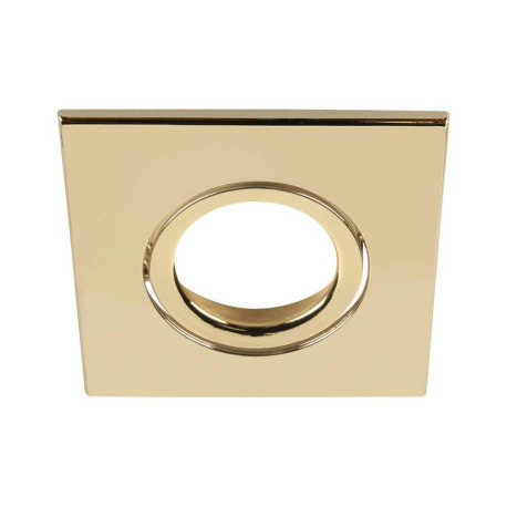 Collerette carrée pour Universal Downlight SLV - Simple - Orientable - 88x88mm - PC - Or brillant