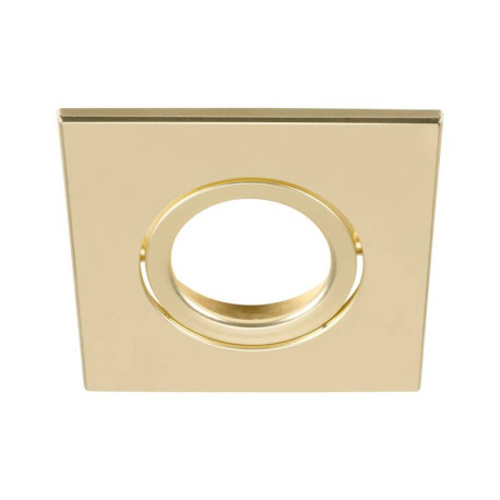 Collerette carrée pour Universal Downlight SLV - Simple - Orientable - 88x88mm - PC - Or mat